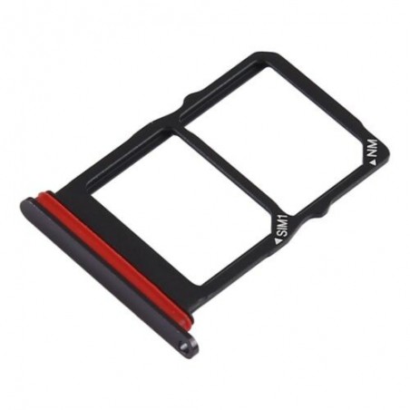 TIROIR SUPPORT CARTE DOUBLE SIM MICROSD DU HUAWEI P30 NOIR