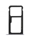 TIROIR SUPPORT CARTE DOUBLE SIM MICROSD DU HUAWEI P9 ARGENT