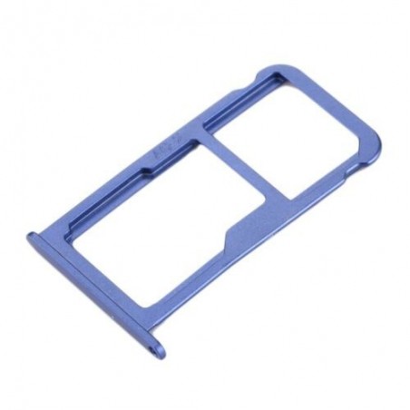 TIROIR SUPPORT CARTE DOUBLE SIM MICROSD DU HUAWEI P10 BLEU