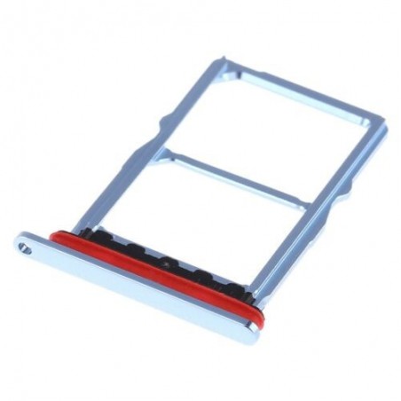 TIROIR SUPPORT CARTE DOUBLE SIM MICROSD DU HUAWEI P30 BLEU CLAIR