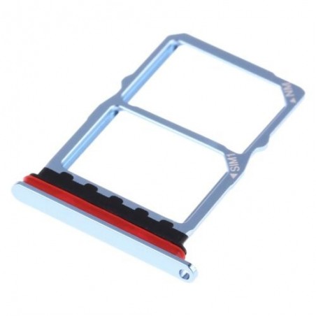 TIROIR SUPPORT CARTE DOUBLE SIM MICROSD DU HUAWEI P30 BLEU CLAIR