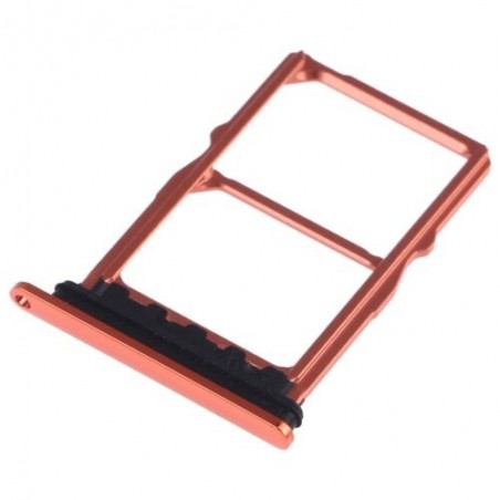 TIROIR SUPPORT CARTE DOUBLE SIM MICROSD DU HUAWEI P30 ORANGE