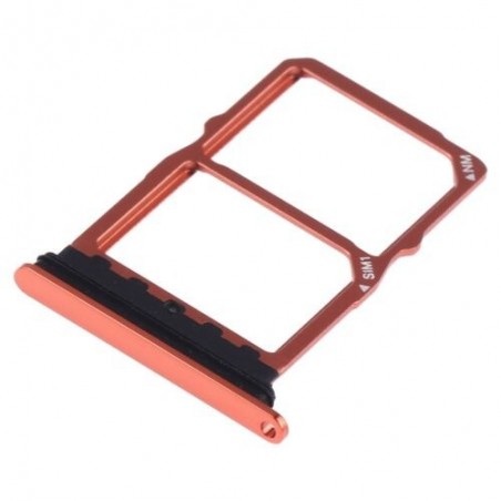 TIROIR SUPPORT CARTE DOUBLE SIM MICROSD DU HUAWEI P30 ORANGE