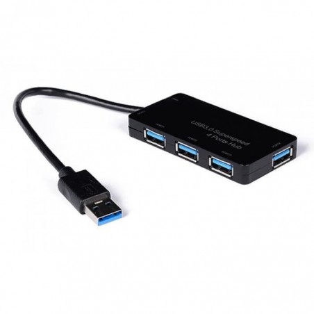 HUB 4 ports USB 3.0 Super haute vitesse adaptateur pour PC portable