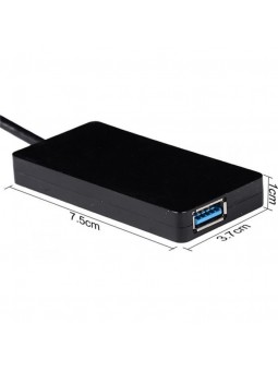 HUB 4 ports USB 3.0 Super haute vitesse adaptateur pour PC portable