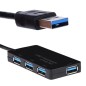 HUB 4 ports USB 3.0 Super haute vitesse adaptateur pour PC portable HUB 4 ports USB 3.0 Super haute vitesse adaptateur pour PC portable