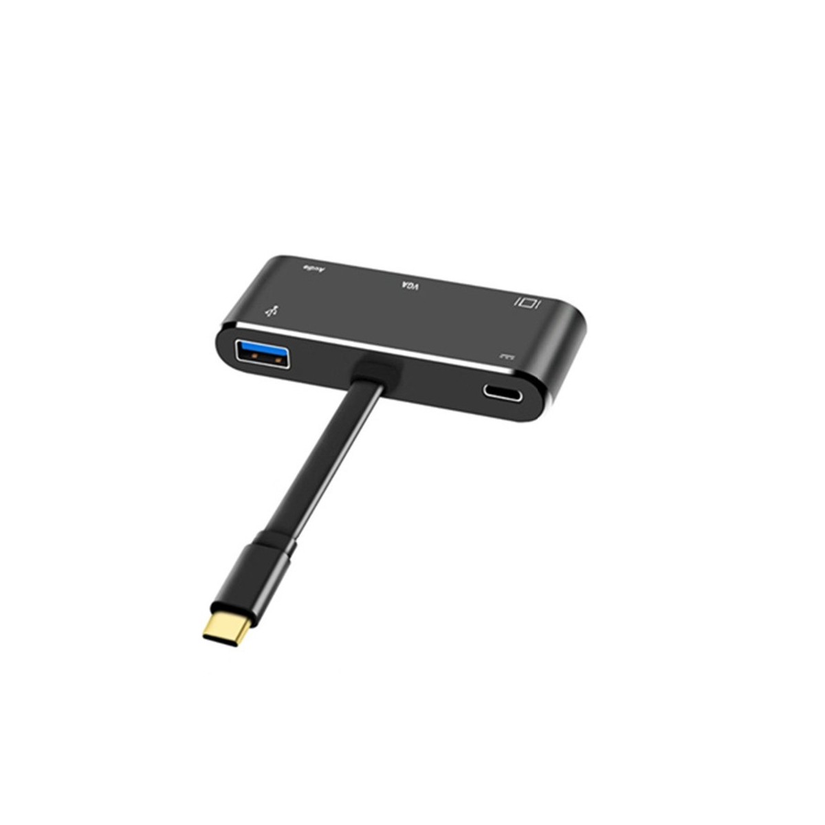 Adaptateur USB C vers HDMI 4K 5 en 1 Type-C vers HDMI / VGA / Audio / Port USB 3.0 + Port USB C (PD) Convertisseur pour MacBook 