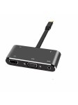 Adaptateur USB C vers HDMI 4K 5 en 1 Type-C vers HDMI / VGA / Audio / Port USB 3.0 + Port USB C (PD) Convertisseur pour MacBook
