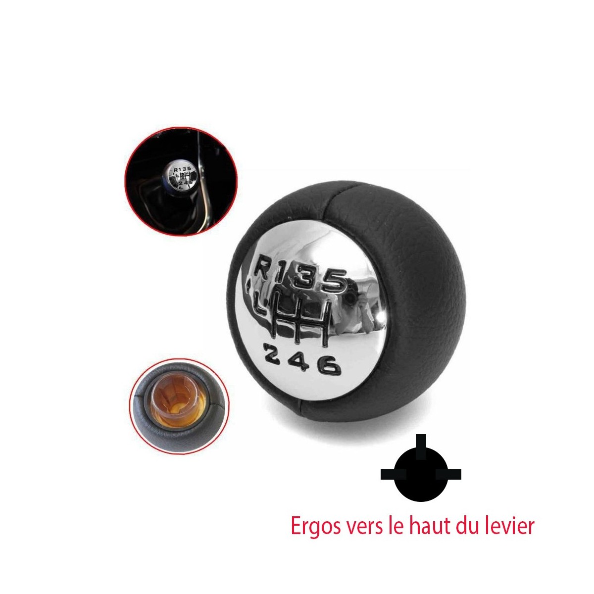Levier de Vitesse 6 Pommeau compatible CITROEN Peugeot RCZ 3008 407 5008 807 Levier de Vitesse 6 Pommeau compatible CITROEN Peugeot RCZ 3008 407 5008 807
