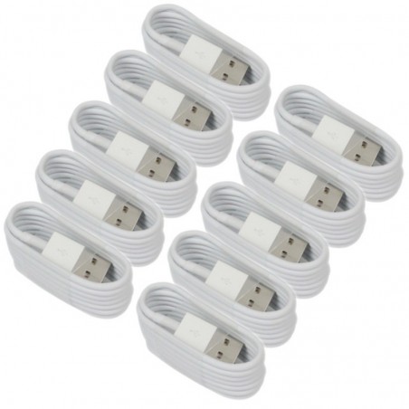 LOT DE 10 CABLES COMPATIBLES AVEC IPHONE 14 13 12 11 X XS XSMAX XR 5 S 6 7 8