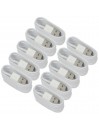 LOT DE 10 CABLES COMPATIBLES AVEC IPHONE 14 13 12 11 X XS XSMAX XR 5 S 6 7 8