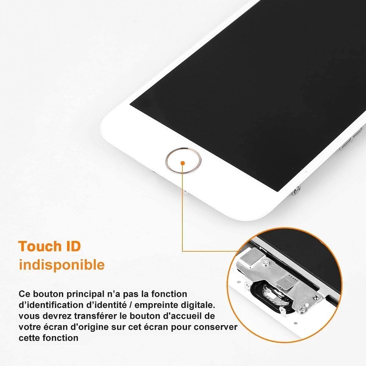 BLOC LCD POUR IPHONE 6S BLANC TOUT ASSEMBLÉ VITRE TACTILE + ECRAN LCD + 1 VERRE TREMPÉ + JOINT