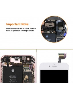 BLOC LCD POUR IPHONE 6S BLANC TOUT ASSEMBLÉ VITRE TACTILE + ECRAN LCD + 1 VERRE TREMPÉ + JOINT