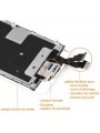 BLOC LCD POUR IPHONE 6S BLANC TOUT ASSEMBLÉ VITRE TACTILE + ECRAN LCD + 1 VERRE TREMPÉ + JOINT