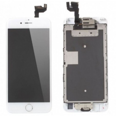 BLOC LCD POUR IPHONE 6S PLUS BLANC TOUT ASSEMBLÉ VITRE TACTILE + ECRAN LCD + VERRE + JOINT