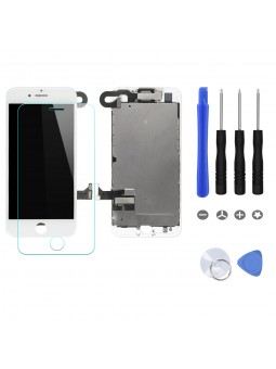 BLOC LCD POUR IPHONE 7 BLANC TOUT ASSEMBLÉ VITRE TACTILE + ECRAN LCD + 1 VERRE TREMPÉ + OUTILS + JOINT
