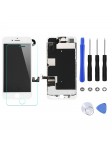 BLOC LCD POUR IPHONE 8 BLANC TOUT ASSEMBLÉ VITRE TACTILE + ECRAN LCD REMPLACEMENT + OUTILS + 1 VERRE TREMPÉ + JOINT