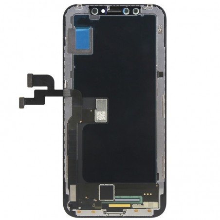 ECRAN OLED LCD VITRE TACTILE SUR CHASSIS POUR IPHONE XS NOIR AVEC OUTILS + VERRE TREMPE + JOINT'