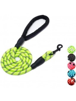 Laisse vert pour Chien en Nylon Réglable Solide de Haute Qualité Réfléchissant 1,5 m Corde Grands ou Moyens Chiens