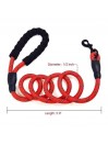 Laisse rouge pour Chien en Nylon Réglable Solide de Haute Qualité Réfléchissant 1,5 m Corde Grands ou Moyens Chiens