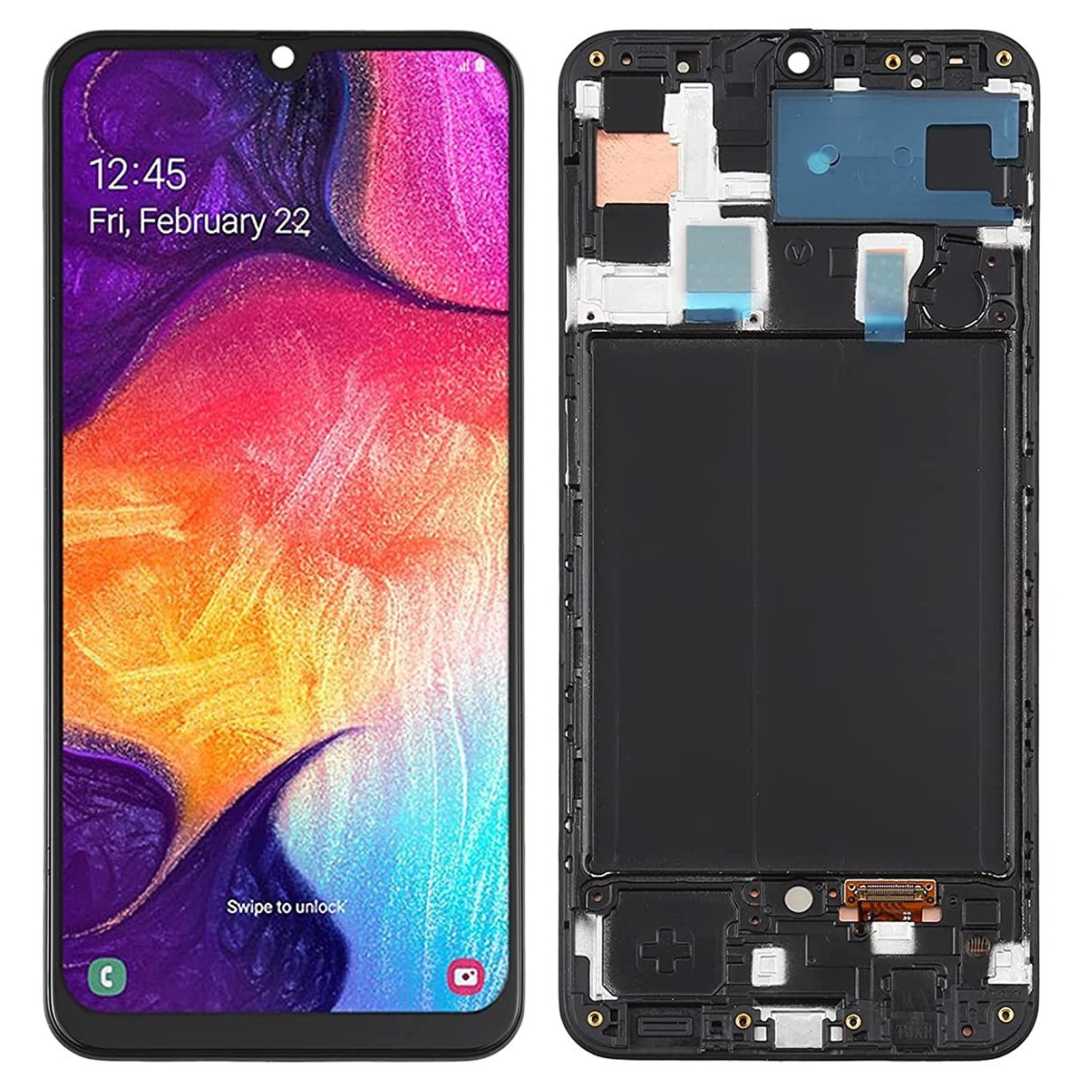 BLOC ECRAN LCD ASSEMBLÉ + CHASSIS POUR SAMSUNG GALAXY A50 A505F