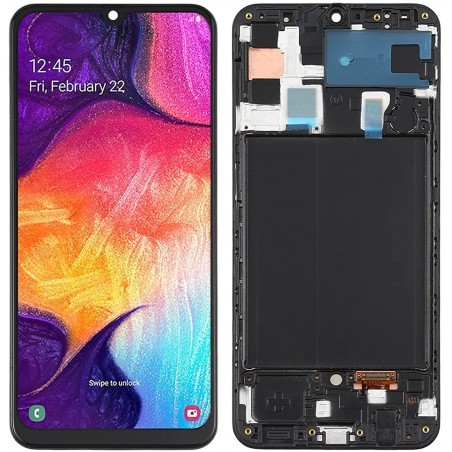 BLOC ECRAN LCD ASSEMBLÉ + CHASSIS POUR SAMSUNG GALAXY A50 A505F
