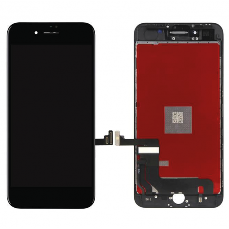 ECRAN LCD POUR IPHONE SE 2022 NOIR + VITRE TACTILE SUR CHASSIS SANS OUTILS