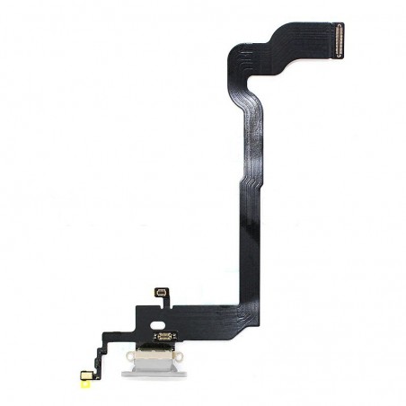 Nappe dock flex connecteur de charge Gris avec micro et antenne pour iPhone X