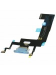 Nappe connecteur port de charge charging flex pour iPhone Xr Bleu