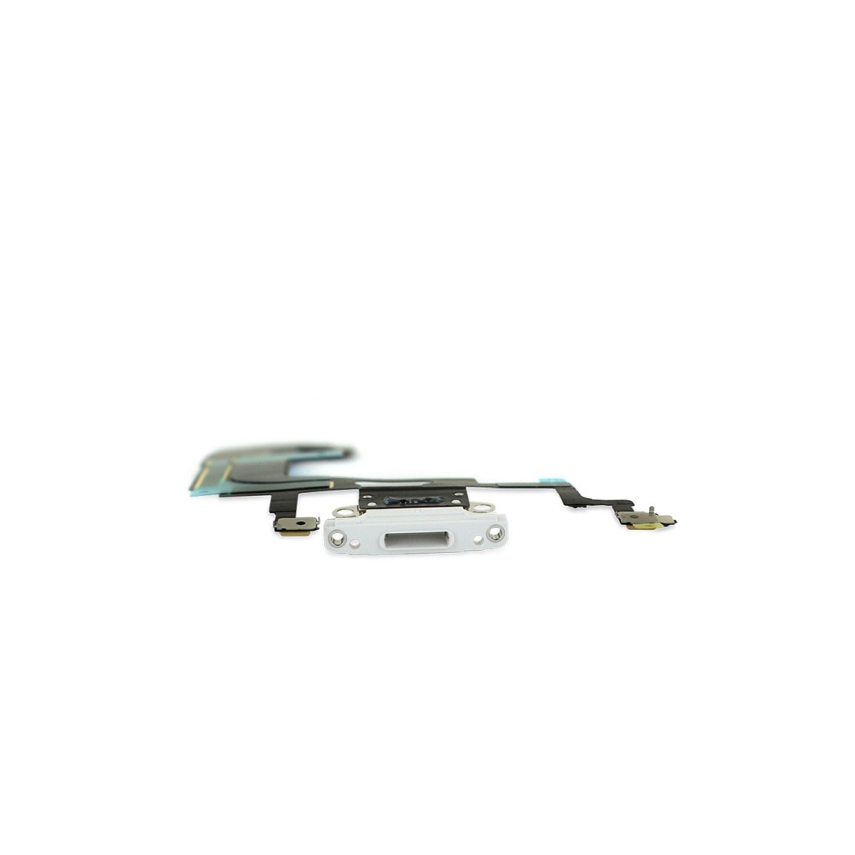 Nappe connecteur port de charge charging flex pour iPhone Xr Blanc