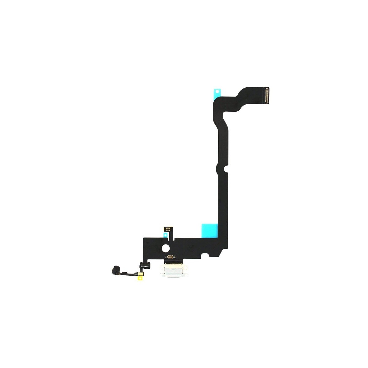 Nappe connecteur port de charge charging flex pour iPhone Xs Max Argent