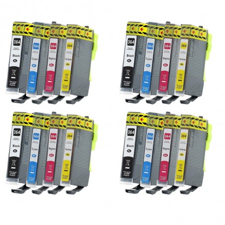 16 Cartouches compatibles avec HP364XL