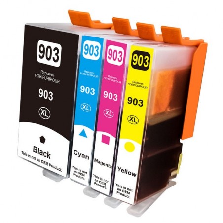 4 Cartouches compatible avec HP 903 XL