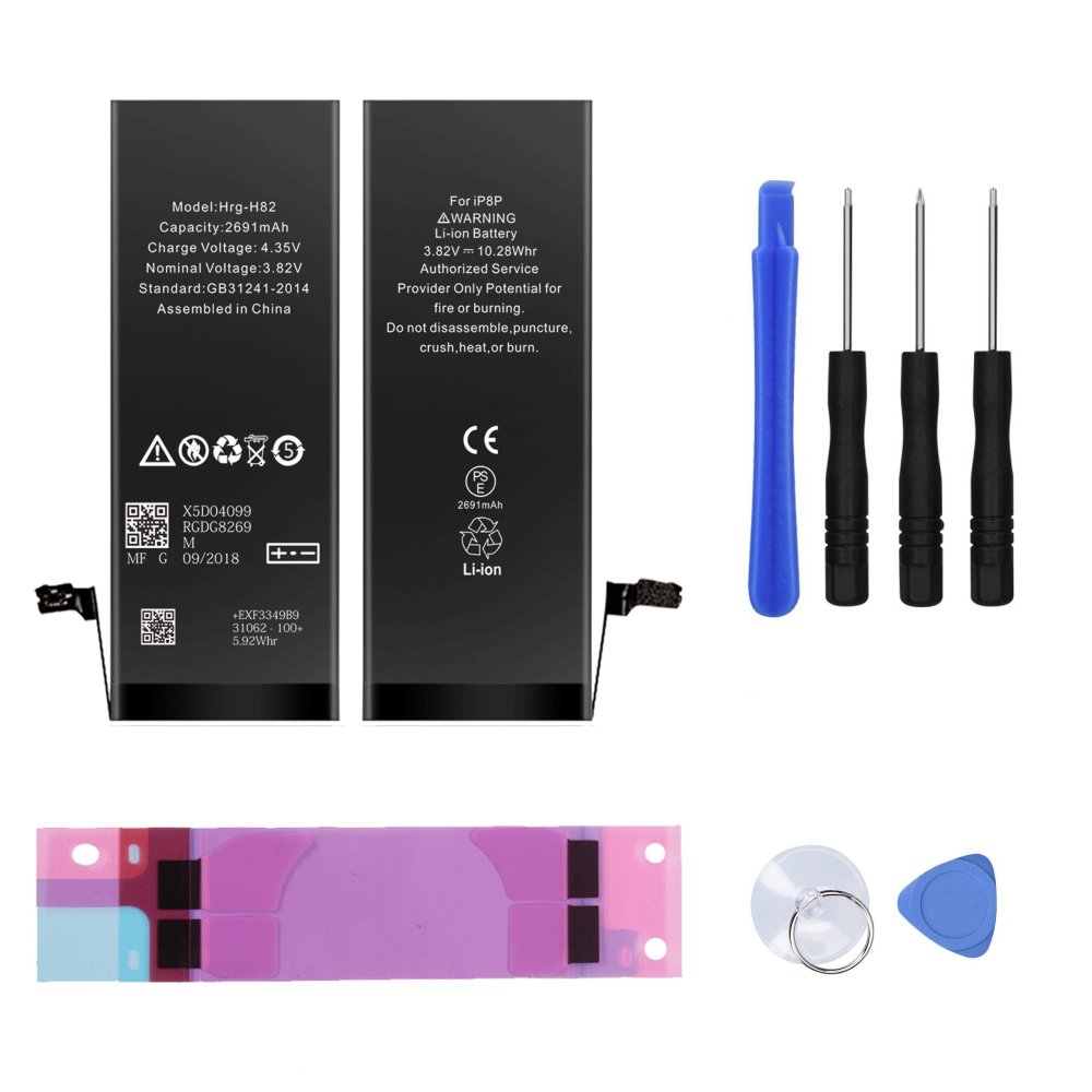 Batterie IPhone 11 Haute Capacité 5500mAh - Remplacement Interne, Compatible Modèles A2111 A2223 A2221