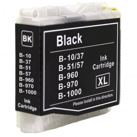 1 Cartouche Noir compatible avec Brother LC970 LC1000