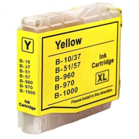 1 Cartouche Yellow compatible avec Brother LC970 LC1000