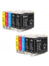 10 Cartouches compatible avec Brother LC1000/970