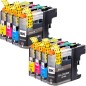 8 Cartouches compatibles avec BROTHER LC223 LC225 LC227 XL
