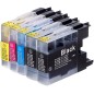 5 Cartouches compatible avec Brother LC1220/LC1240/LC1280 5 Cartouches compatible avec Brother LC1220/LC1240/LC1280