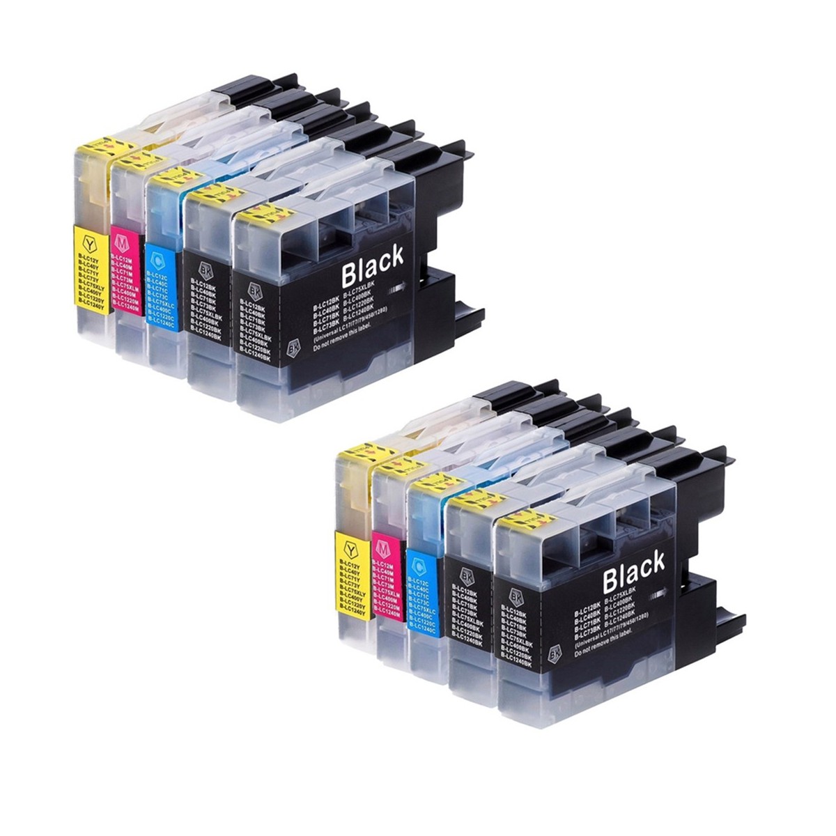 10 Cartouches compatible avec Brother LC1220/LC1240/LC1280 10 Cartouches compatible avec Brother LC1220/LC1240/LC1280