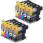 10 Cartouches compatibles BROTHER LC123 LC125 LC127 XL 10 Cartouches compatibles BROTHER LC123 LC125 LC127 XL