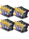 20 Cartouches compatibles BROTHER LC123 LC125 LC127 XL (8BK+4C+4M+4Y)