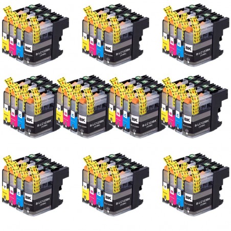40 Cartouches compatibles BROTHER LC123 LC125 LC127 XL