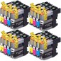 16 Cartouches compatibles BROTHER LC123 LC125 LC127 XL 16 Cartouches compatibles BROTHER LC123 LC125 LC127 XL