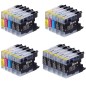 20 Cartouches compatible Brother avec LC1220/LC1240/LC1280 (11BK + 3C +3M + 3Y) 20 Cartouches compatible Brother avec LC1220/LC1240/LC1280 (11BK + 3C +3M + 3Y)