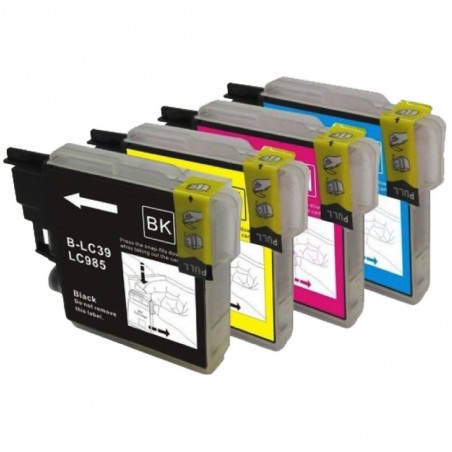 4 Cartouche compatible avec Brother LC-39/LC975/LC985