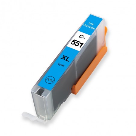 1 Cartouche compatible Canon CLI-551 Cyan 11ML
