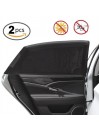 Lot de 2 Pare-Soleil Latéraux maille respirante Mesh pare-soleil de voiture anti-UV 52x120cm