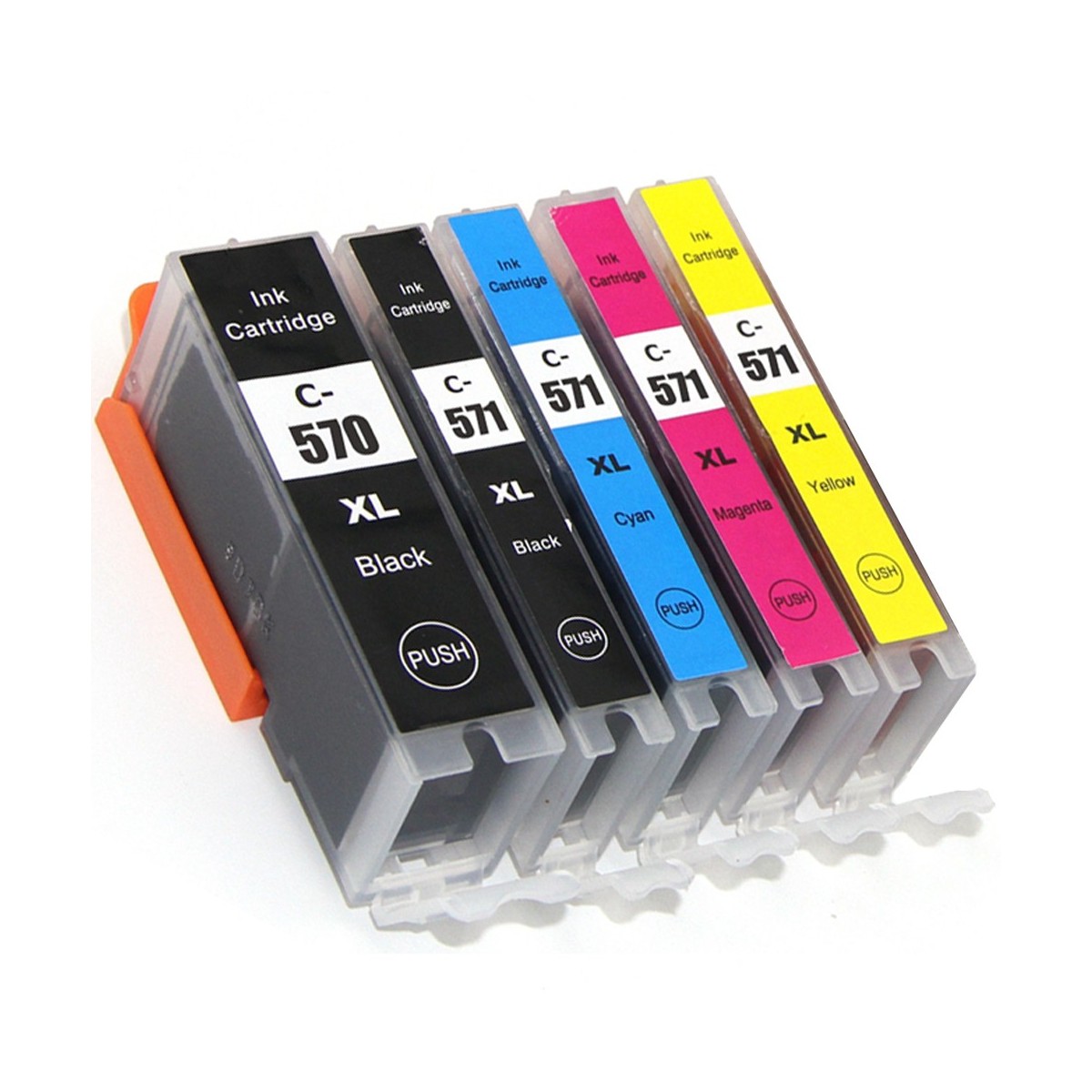 5 Cartouches compatibles Canon PGI-570 CLI-571 5 Cartouches compatibles Canon PGI-570 CLI-571
