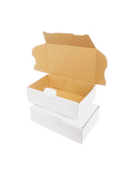 100 Boîtes pour expédition en carton blanc 160x110x50mm